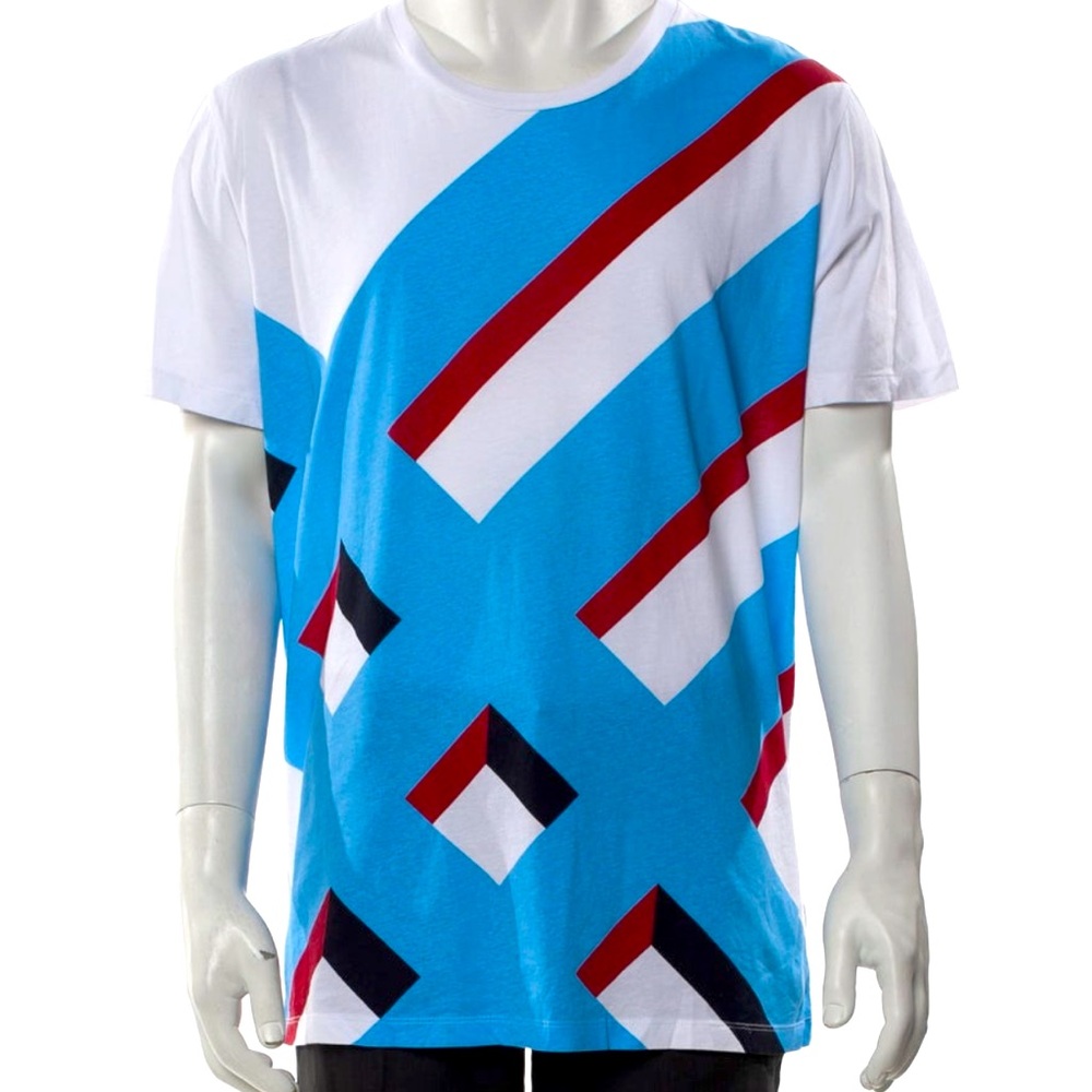 BURBERRY WILMORE GEOMETRIC PRINT
MEDIUM UNISEX PIT 20 L 26 NO SIGNS OF WEAR NICE - Picture 15 of 16